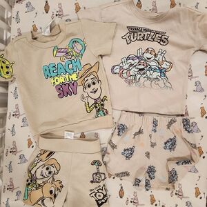 NWOT Toy Story and TMNT Kids Matching Sets Bundle